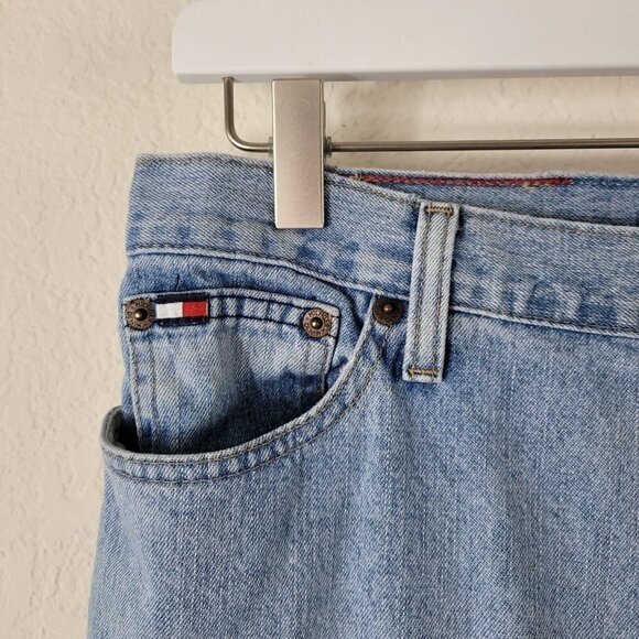 Y2K Tommy Hilfiger Jeans Sz 10 Women's Boyfriend Jeans Light Wash 2005 Casual - Picture 5 of 12